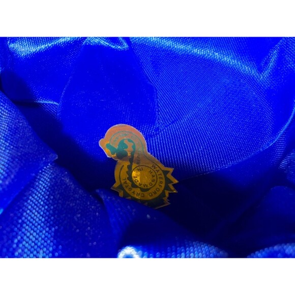 Waterford Crystal Heart-Shaped Ribbed Paperweight Clear Glass VTG 90s w/Box - Picture 3 of 7